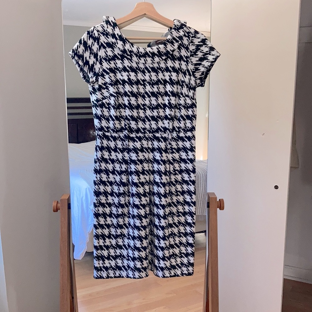 Adrienne Vittadini Houndstooth Dress